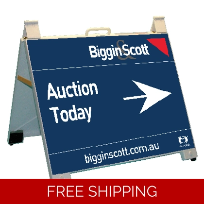 Biggin & Scott Auction Today Portable 60x45 cm A-Frame White
